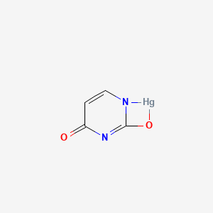 molecular formula C4H2HgN2O2 B14742220 7-Oxa-1,5-diaza-8-mercurabicyclo[4.2.0]octa-2,5-dien-4-one CAS No. 5505-54-4