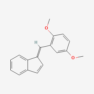 molecular formula C18H16O2 B14742234 (1E)-1-[(2,5-dimethoxyphenyl)methylene]indene CAS No. 2428-42-4