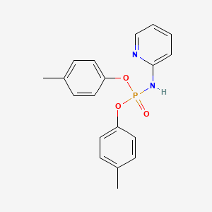 molecular formula C19H19N2O3P B14742272 Bis(4-methylphenyl) pyridin-2-ylphosphoramidate CAS No. 3143-77-9
