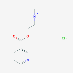 molecular formula C11H17ClN2O2 B14742273 Choline, chloride, nicotinate CAS No. 5099-51-4