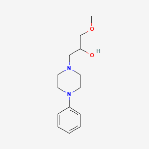 molecular formula C14H22N2O2 B14742277 1-Methoxy-3-(4-phenylpiperazin-1-yl)propan-2-ol CAS No. 6306-91-8