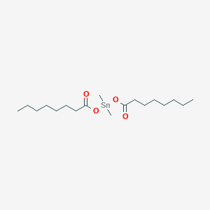 molecular formula C18H36O4Sn B14742297 Dimethyl[bis(octanoyloxy)]stannane CAS No. 2232-70-4