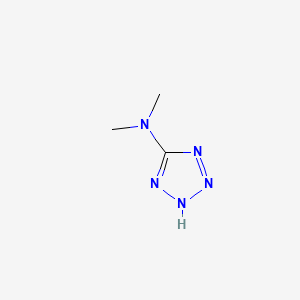 molecular formula C3H7N5 B14742356 Tetrazole, 5-(dimethylamino)- CAS No. 5422-45-7