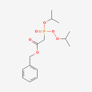 molecular formula C15H23O6P B14742386 Benzyl {[(propan-2-yl)oxy][(propan-2-yl)peroxy]phosphoryl}acetate CAS No. 5436-48-6