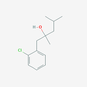 molecular formula C13H19ClO B14742391 1-(2-Chlorophenyl)-2,4-dimethylpentan-2-ol CAS No. 6283-97-2