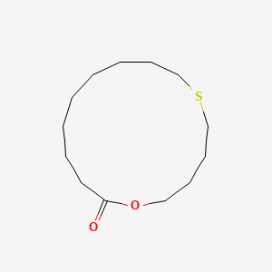 molecular formula C13H24O2S B14742435 1-Oxa-6-thiacyclopentadecan-15-one CAS No. 1725-16-2