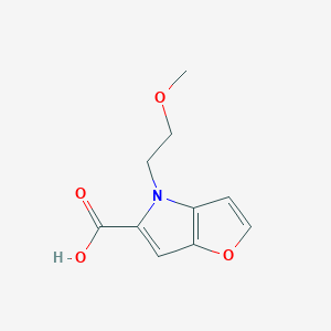 B1474244 4-(2-methoxyethyl)-4H-furo[3,2-b]pyrrole-5-carboxylic acid CAS No. 1713461-81-4