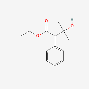 molecular formula C13H18O3 B14742481 Ethyl 3-hydroxy-3-methyl-2-phenylbutanoate CAS No. 6335-79-1