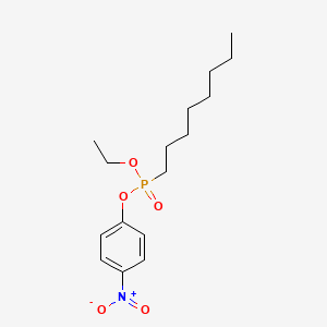 molecular formula C16H26NO5P B14742523 p-Nitrophenyl ethyl octylphosphonate CAS No. 3015-78-9