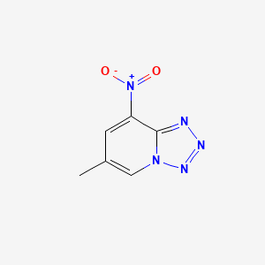 molecular formula C6H5N5O2 B14742526 6-Methyl-8-nitrotetrazolo[1,5-a]pyridine CAS No. 5337-84-8