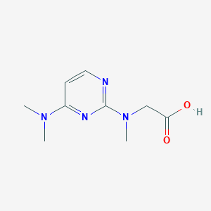 molecular formula C9H14N4O2 B1474253 N-(4-(dimethylamino)pyrimidin-2-yl)-N-methylglycine CAS No. 1706438-08-5
