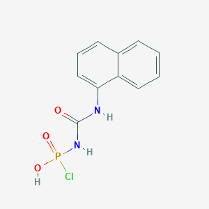 molecular formula C11H10ClN2O3P B14742590 chloro-N-(naphthalen-1-ylcarbamoyl)phosphonamidic acid 