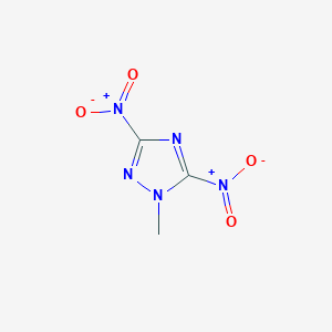 molecular formula C3H3N5O4 B14742613 1-Methyl-3,5-dinitro-1,2,4-triazole CAS No. 1199-63-9