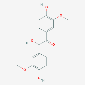 molecular formula C16H16O6 B14742614 Vanilloin CAS No. 5463-23-0