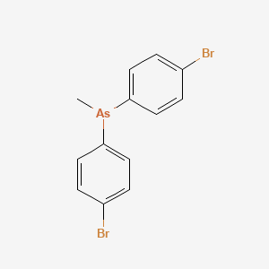 molecular formula C13H11AsBr2 B14742615 Bis(4-bromophenyl)-methylarsane CAS No. 6309-86-0