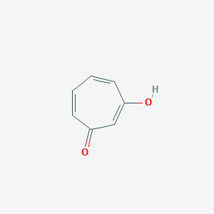 molecular formula C7H6O2 B14742628 2,4,6-Cycloheptatrien-1-one, 3-hydroxy- CAS No. 3324-76-3