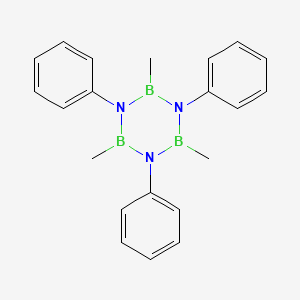 molecular formula C21H24B3N3 B14742633 Borazine, 2,4,6-trimethyl-1,3,5-triphenyl- CAS No. 747-80-8