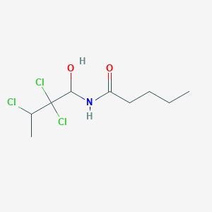 molecular formula C9H16Cl3NO2 B14742641 N-(1-Hydroxy-2,2,3-trichlorobutyl)valeramide CAS No. 5343-63-5