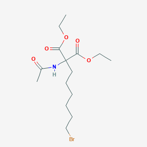 molecular formula C15H26BrNO5 B14742667 Diethyl acetamido(6-bromohexyl)propanedioate CAS No. 5183-28-8