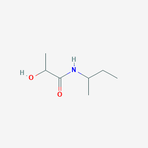molecular formula C7H15NO2 B14742673 Lactic acid, N-sec-butyl amide CAS No. 5422-35-5