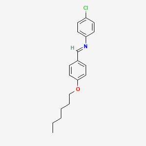 molecular formula C19H22ClNO B14742698 p-n-Hexyloxybenzylideneamino-p'-chlorobenzene CAS No. 5219-48-7