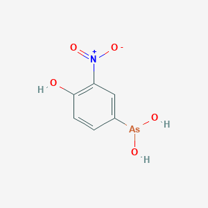 molecular formula C6H6AsNO5 B14742719 (4-Hydroxy-3-nitrophenyl)arsonous acid CAS No. 5410-79-7