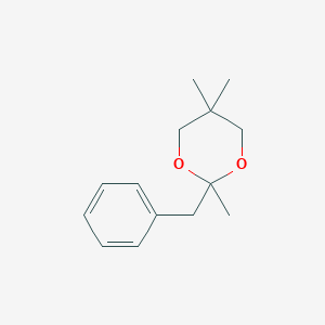molecular formula C14H20O2 B14742745 2-Benzyl-2,5,5-trimethyl-1,3-dioxane CAS No. 6282-28-6