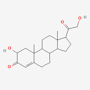 molecular formula C21H30O4 B14742886 2,21-Dihydroxypregn-4-ene-3,20-dione CAS No. 604-30-8