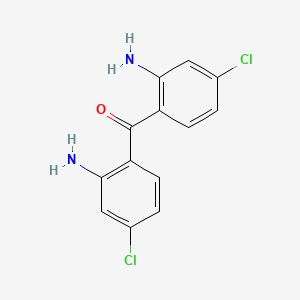 molecular formula C13H10Cl2N2O B14742892 Bis(2-amino-4-chlorophenyl)methanone CAS No. 5100-37-8
