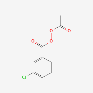 molecular formula C9H7ClO4 B14742964 Peroxide, acetyl 3-chlorobenzoyl CAS No. 777-05-9