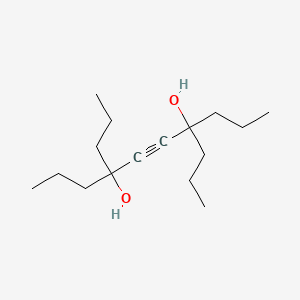 molecular formula C16H30O2 B14743078 4,7-Dipropyldec-5-yne-4,7-diol CAS No. 6324-55-6