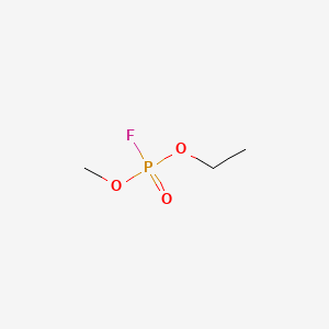 molecular formula C3H8FO3P B14743084 Ethyl methyl phosphorofluoridate CAS No. 430-05-7