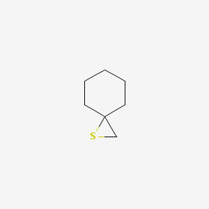 molecular formula C7H12S B14743200 1-Thiaspiro[2.5]octane CAS No. 185-78-4