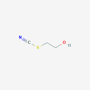 molecular formula C3H5NOS B14743232 Thiocyanic acid, 2-hydroxyethyl ester CAS No. 693-08-3