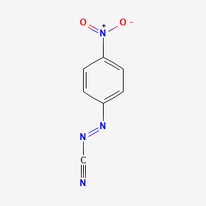 molecular formula C7H4N4O2 B14743295 (E)-(4-Nitrophenyl)diazene-1-carbonitrile CAS No. 829-78-7