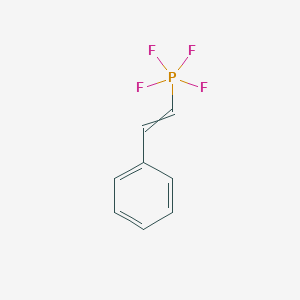 molecular formula C8H7F4P B14743301 Tetrafluoro(2-phenylethenyl)-lambda~5~-phosphane CAS No. 710-05-4