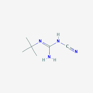 molecular formula C6H12N4 B14743377 N-(tert-Butyl)-N'-cyanoguanidine CAS No. 2081-74-5
