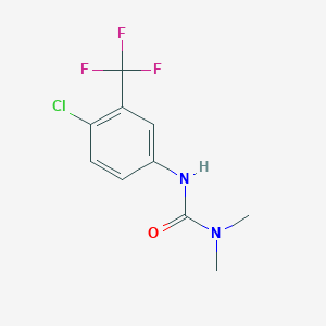 molecular formula C10H10ClF3N2O B14743384 N'-[4-Chloro-3-(trifluoromethyl)phenyl]-N,N-dimethylurea CAS No. 2711-18-4