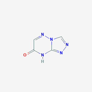 molecular formula C4H3N5O B14743420 1,2,4-Triazolo[4,3-b][1,2,4]triazin-7(8H)-one CAS No. 874-40-8