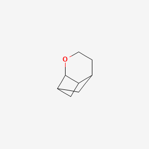 molecular formula C8H12O B14743476 3-Oxatricyclo[4.3.0.0~2,8~]nonane CAS No. 250-20-4