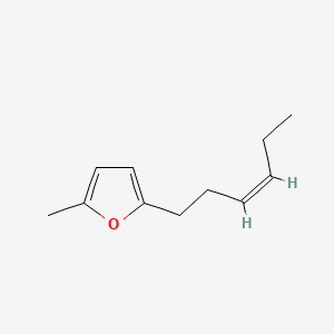 molecular formula C11H16O B14743478 (Z)-2-(3-Hexenyl)-5-methylfuran CAS No. 4868-20-6