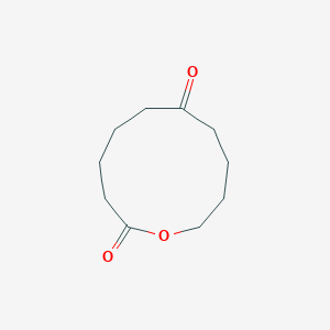molecular formula C10H16O3 B14743480 Oxacycloundecane-2,7-dione CAS No. 4753-58-6