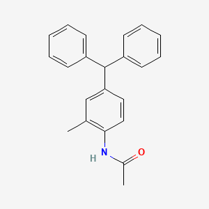 molecular formula C22H21NO B14743490 n-[4-(Diphenylmethyl)-2-methylphenyl]acetamide CAS No. 6296-35-1