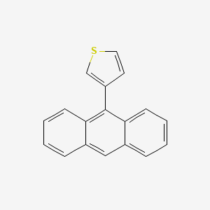 molecular formula C18H12S B14743518 3-Anthracen-9-ylthiophene CAS No. 1689-08-3