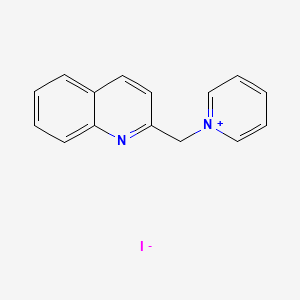 molecular formula C15H13IN2 B14743566 2-Quinolylmethyl pyridinium iodide CAS No. 5330-88-1