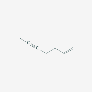 molecular formula C7H10 B14743567 Hept-1-EN-5-yne CAS No. 821-40-9