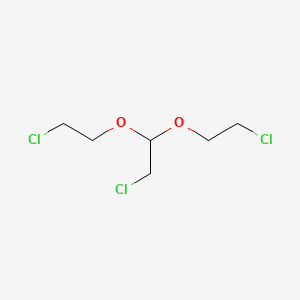molecular formula C6H11Cl3O2 B14743625 Ethane, 2-chloro-1,1-bis(2-chloroethoxy)- CAS No. 5409-75-6