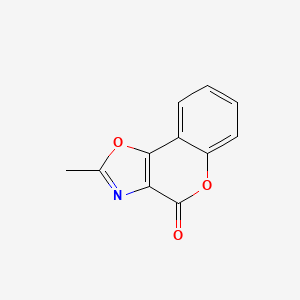 molecular formula C11H7NO3 B14743652 2-Methyl-4H-[1]benzopyrano[3,4-d][1,3]oxazol-4-one CAS No. 5571-28-8