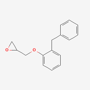 molecular formula C16H16O2 B14743656 2-Benzylphenyl glycidyl ether CAS No. 2461-43-0