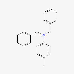 molecular formula C21H21N B14743677 N,N-dibenzyl-4-methylaniline CAS No. 5459-79-0